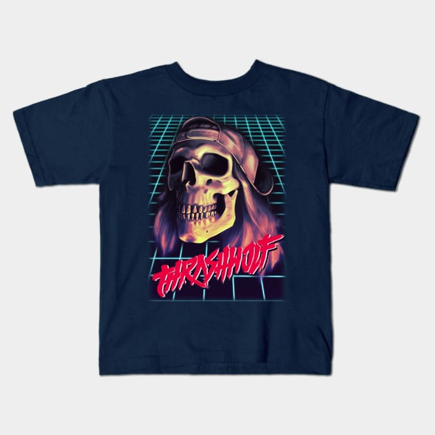 Thrashwolf Skull Kids T-Shirt by thrashwolf